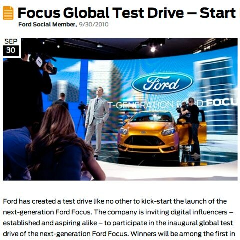 focus global test drive