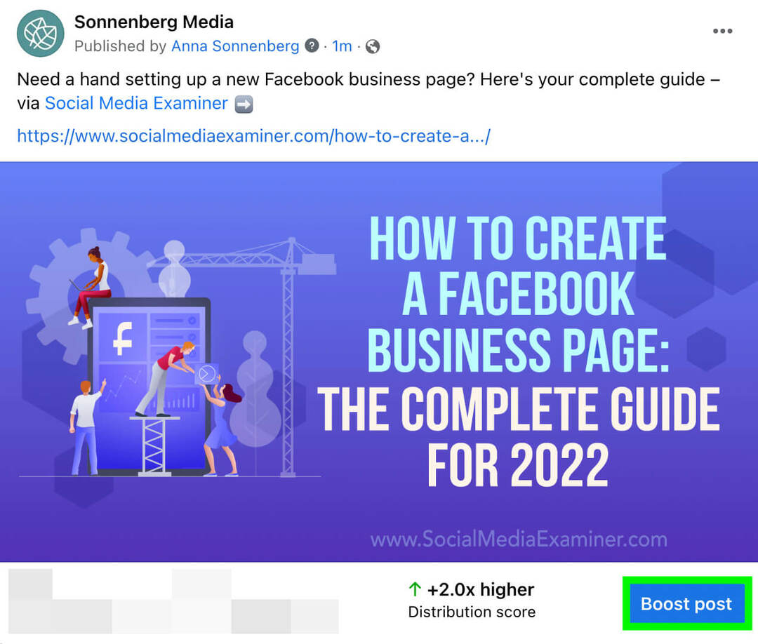 cómo-llegar-a-clientes-b2b-con-publicaciones-impulsadas-de-facebook-elegir-publicación-para-impulsar-sonnenberg-media-example-18