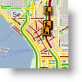 Tráfico en vivo de Google Maps para carreteras arteriales