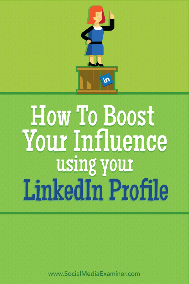 Cómo aumentar su influencia con su perfil de LinkedIn: examinador de redes sociales