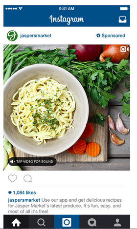 anuncio de video de instagram jaspersmarket