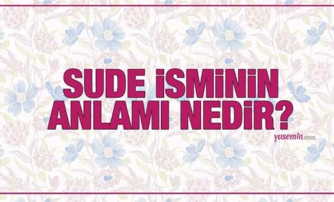 ¿Qué significa el nombre Sude? ¿Se menciona el nombre Sude en el Corán? ¿Cuántas personas se apellidan Sude?