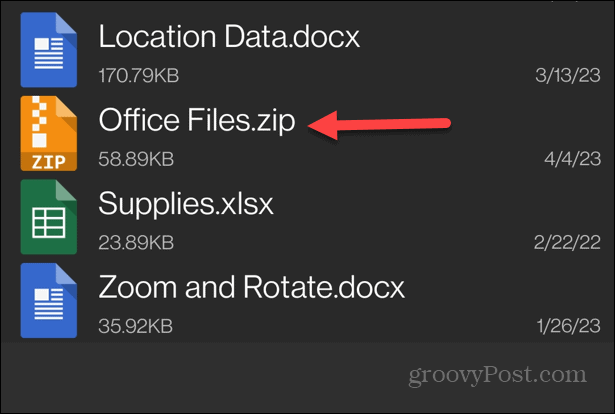 Usar archivos zip en Android