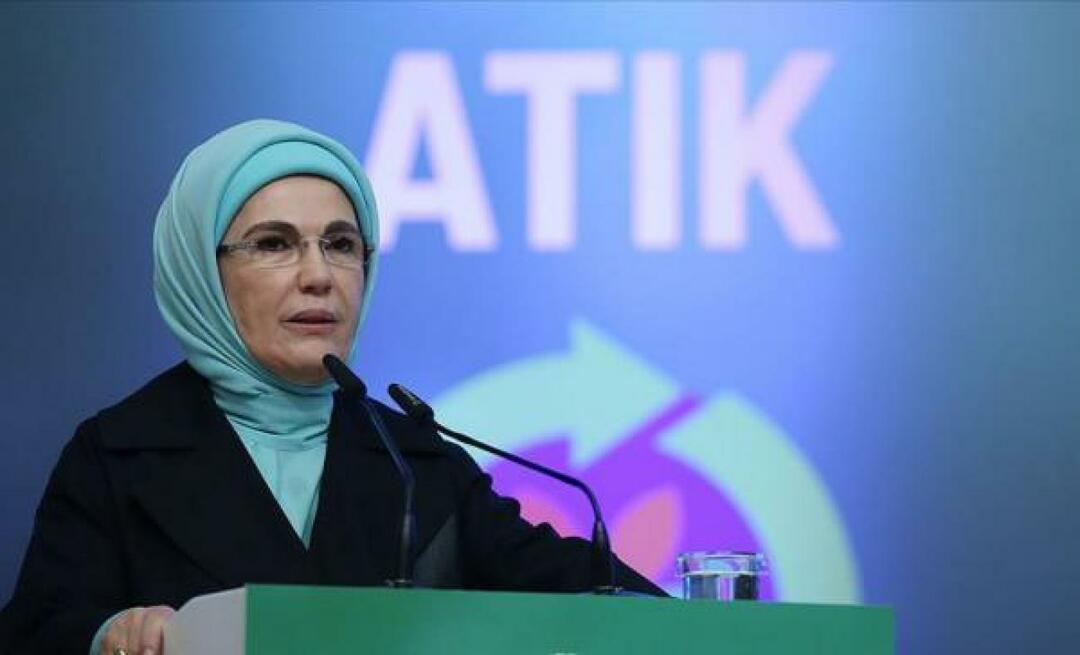 Emine Erdoğan felicitó a los miembros de la Cooperativa Empresarial de Mujeres Hatay Green Nature