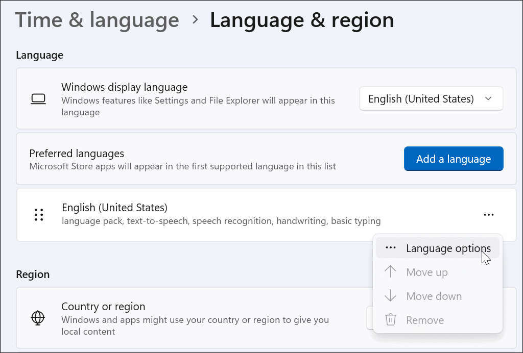  opciones de idioma escribir caracteres especiales en Windows 11