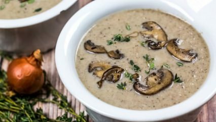 Deliciosa receta de sopa de champiñones con leche