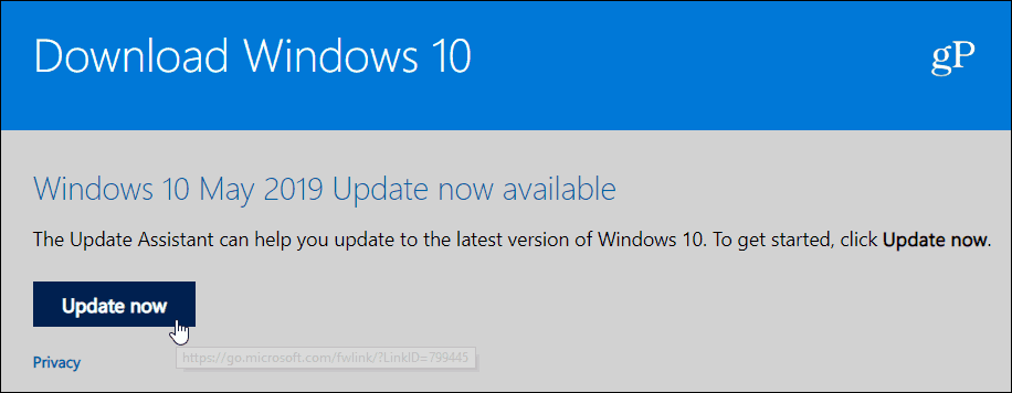 Actualización Windows 10 1903 Mayo 2019 Actualización