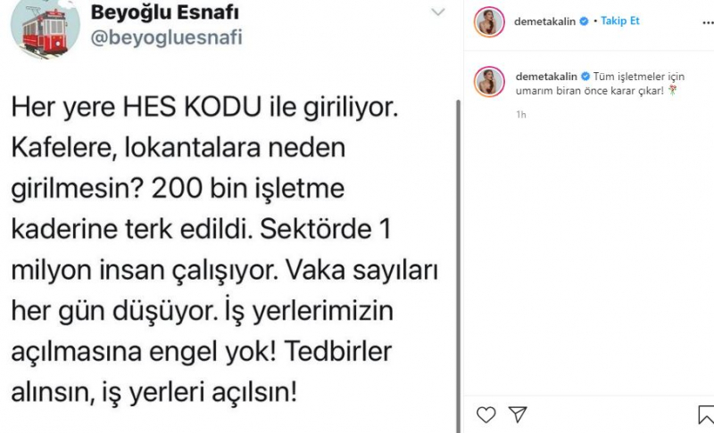 ¡Demet Akalın apoyó a los operadores que fueron víctimas de las prohibiciones!