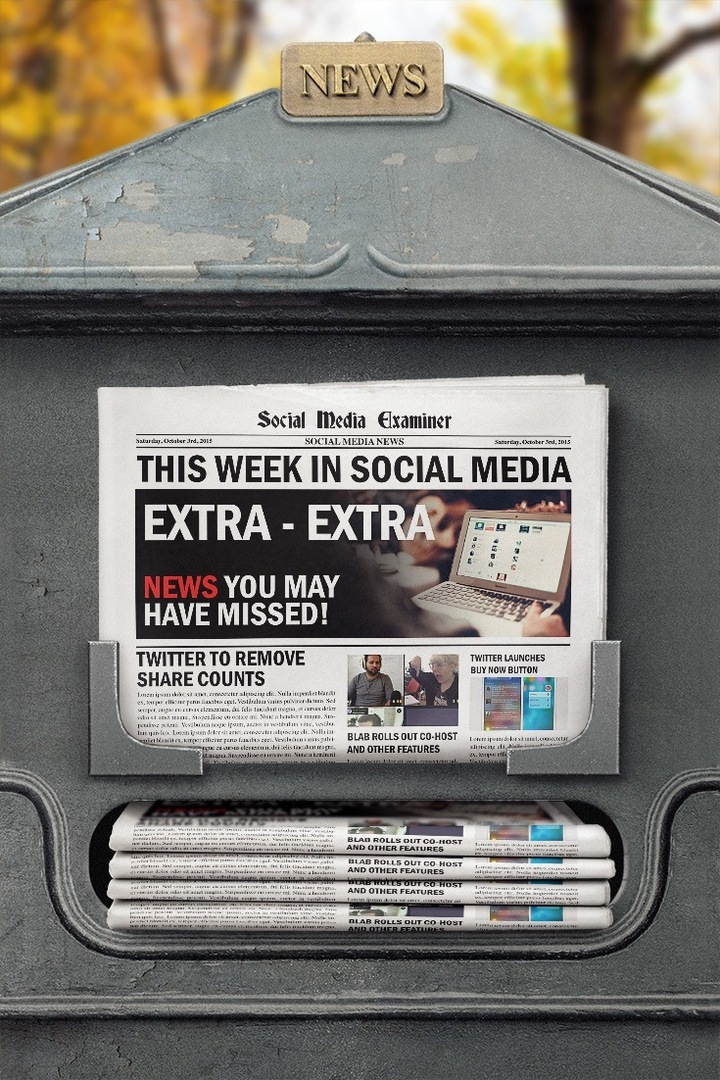 examinador de redes sociales noticias semanales 3 de octubre de 2015