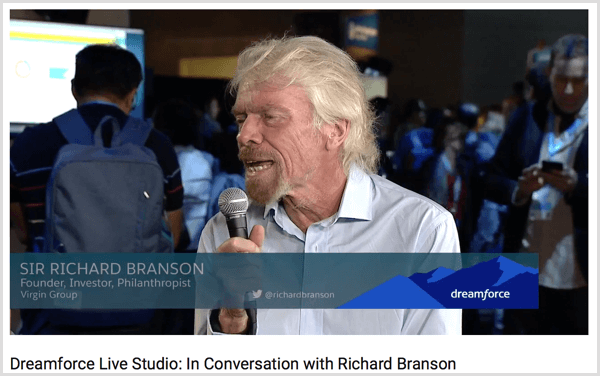 ejemplo de entrevista de dreamforce richard branson