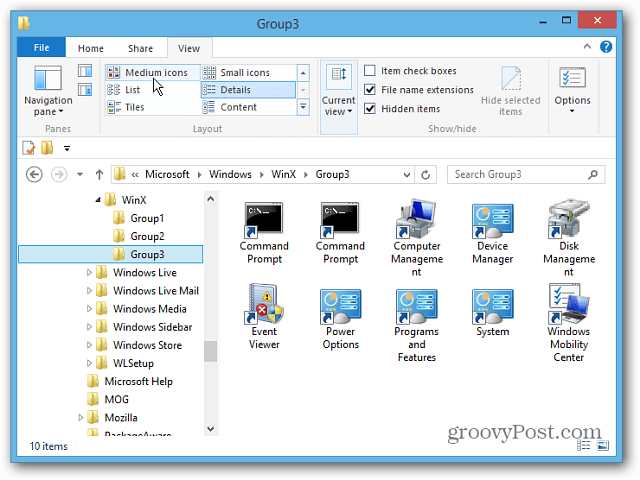 Cómo editar el menú de usuario avanzado de Windows 8
