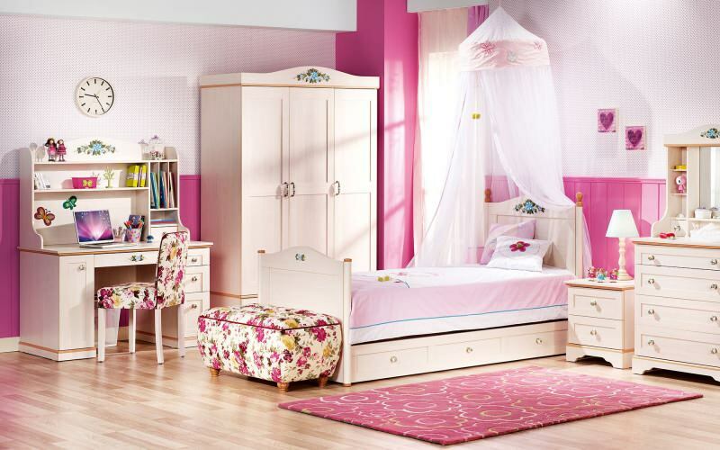 Sugerencias especiales de decoración de habitaciones para habitaciones de niñas.