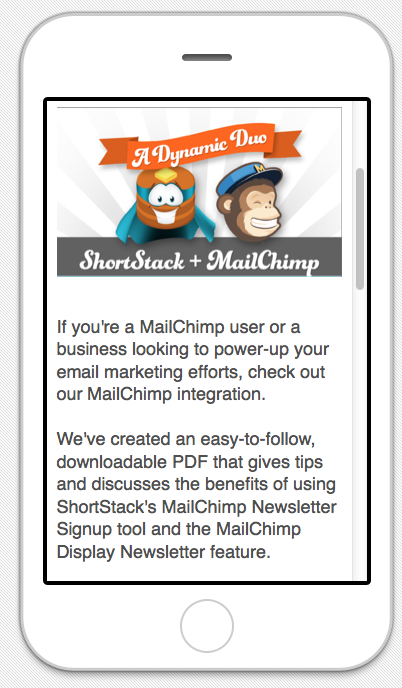 Marketing móvil de MailChimp