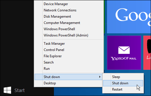 La actualización de Windows 8.1 facilita el apagado
