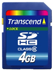 Transcend SDHC Security Tarjeta de memoria digital de alta capacidad de 4 GB