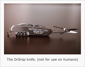 Esta es una captura de pantalla de la navaja DrSnip. Jay Baer dice que el cuchillo es un ejemplo de un disparador de conversación.