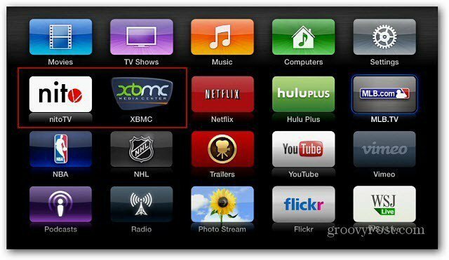 Iconos XBMC Nitro Apple TV