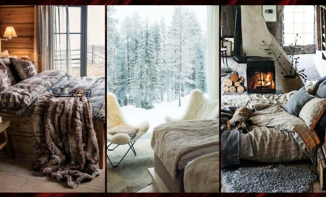 ¿Cómo hacer una decoración de invierno en el dormitorio? 2023 decoración de dormitorio