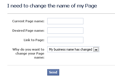 cambia el nombre de tu página