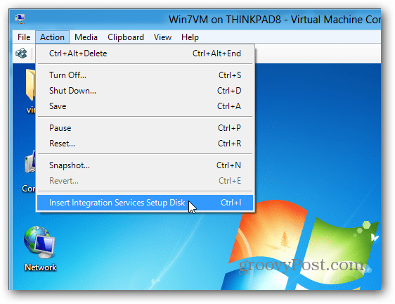 Instale Integration Services en máquinas virtuales Hyper-V en Windows 8