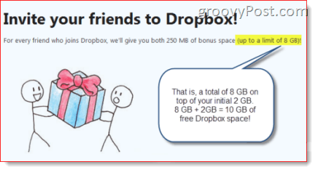 Más de 10 GB de espacio libre de Dropbox