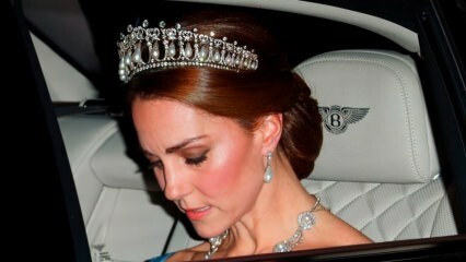 Kate Middleton con corona heredada de Lady Diana