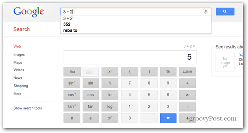 La búsqueda de Google tiene una calculadora científica incorporada