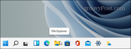 Icono del Explorador de archivos Barra de tareas de Windows 11