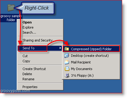 Comprimir archivos y carpetas con Windows XP