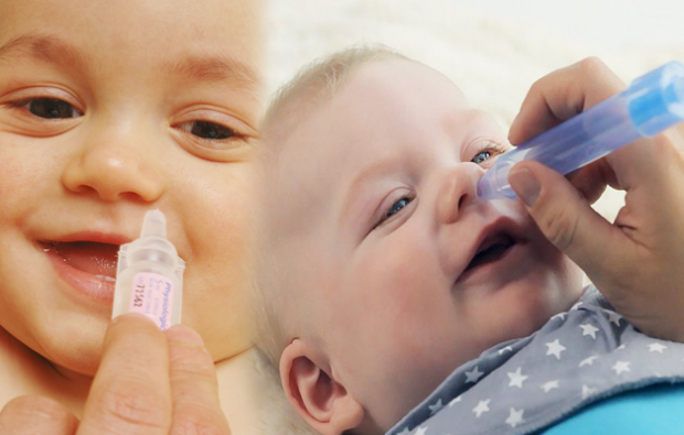 Congestión nasal y estornudos en bebés.