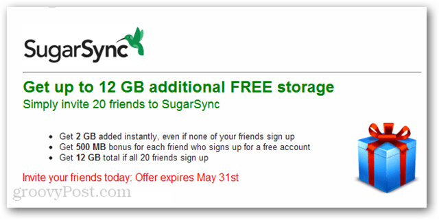 SugarSync: Obtenga hasta 12 GB de espacio libre hasta el 31 de mayo