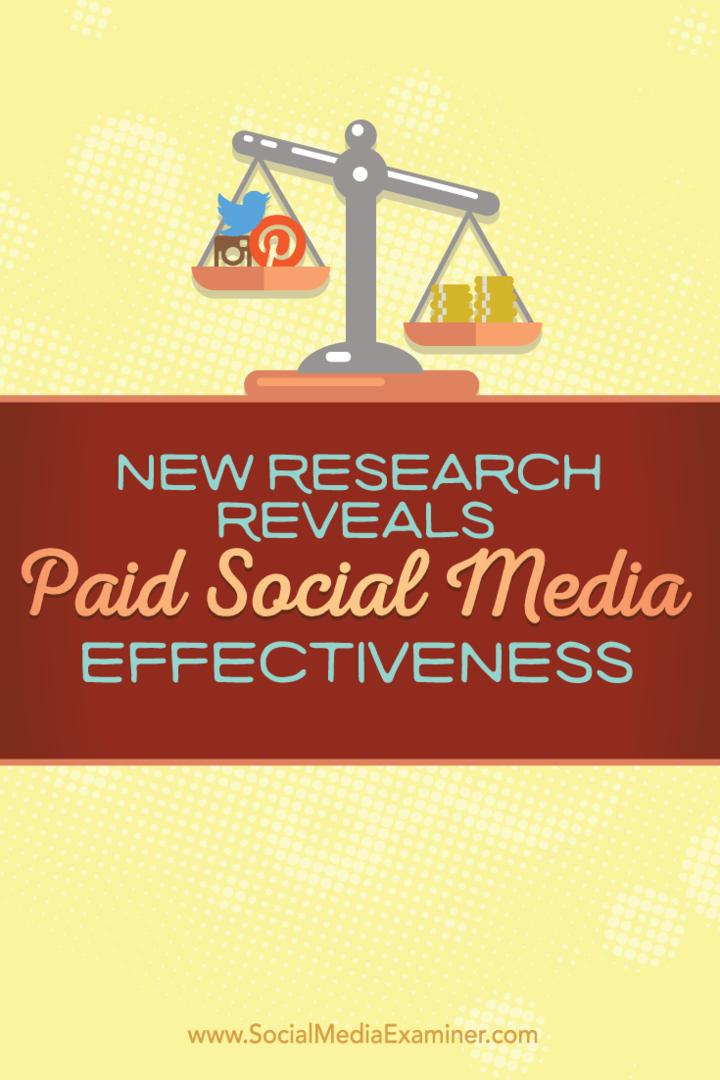 Una nueva investigación revela la eficacia de las redes sociales pagas: examinador de redes sociales