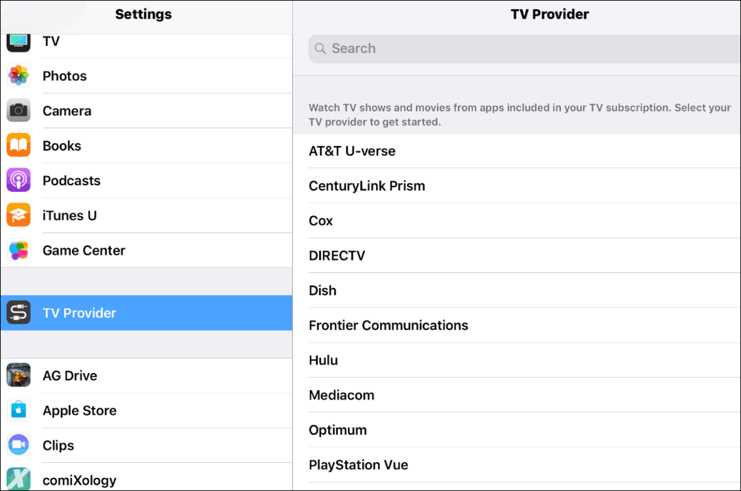 ¿Qué es TV Provider en iOS y cómo lo uso?
