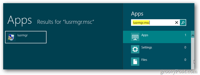 Windows 8: Habilitar cuenta de administrador integrada