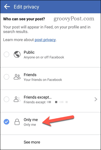 Cambiar el nivel de privacidad del álbum en Facebook