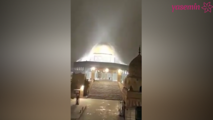 La nieve que cae en Jerusalén asombrada