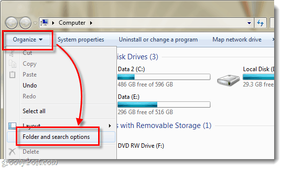 Cómo mostrar archivos y carpetas ocultos en Windows 7
