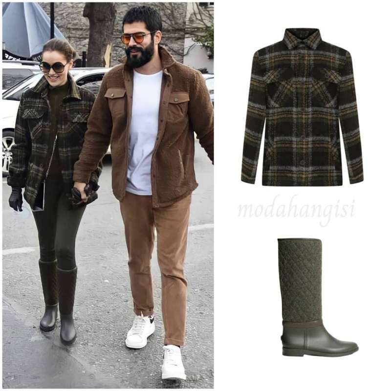 Fahriye Evcen y Burak Özçivit estilo de ropa de pareja