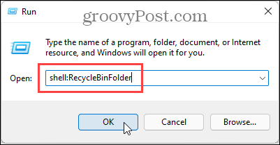 Abra la carpeta Papelera de reciclaje en Windows 11