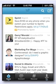 Sprint promocionado tweet
