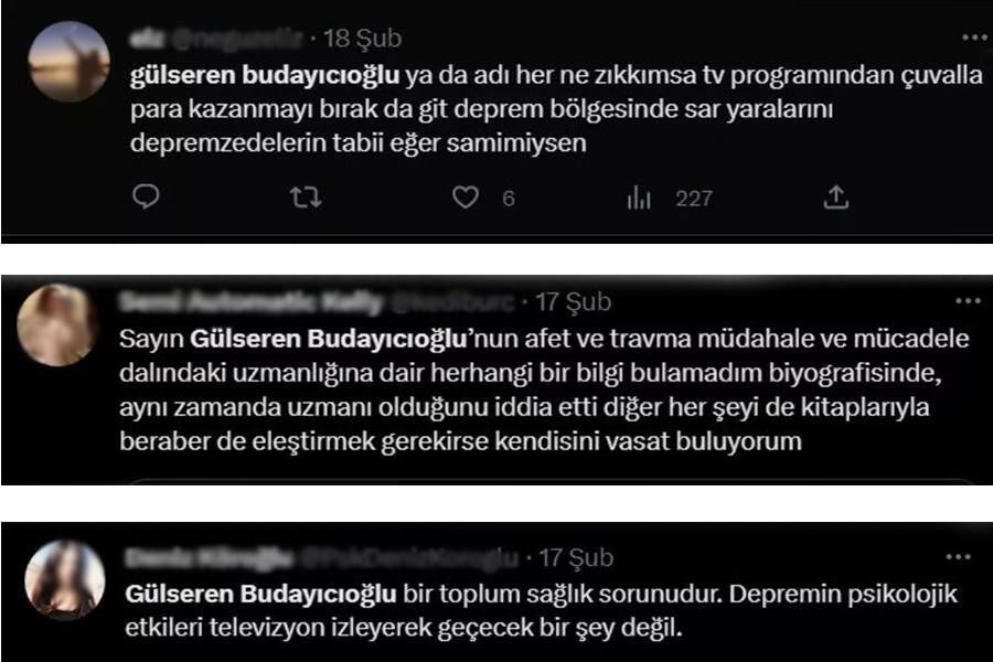 Gülseren Budaıcıoğlu reaccionó