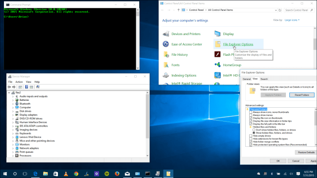 Utilidades tradicionales Windows 10