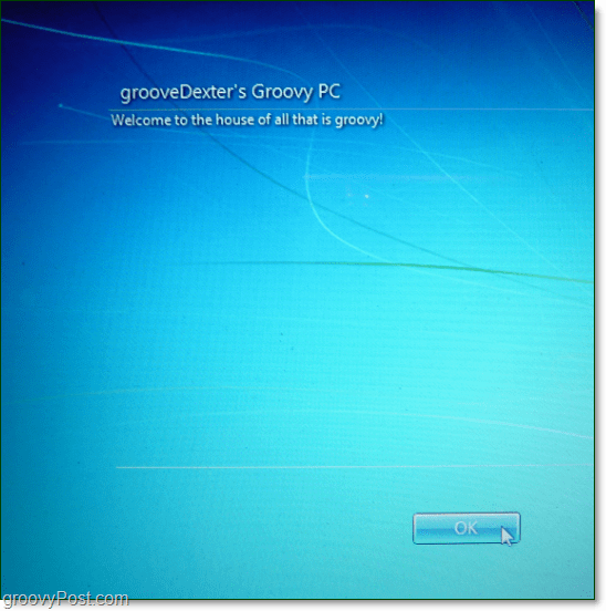Windows 7 mensaje de inicio aviso legal
