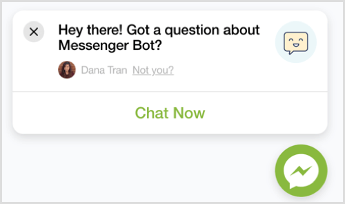 Personalizar el complemento de chat ChatFuel Messenger
