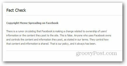 Deje de difundir el engaño de los derechos de autor de Facebook - ¡Por favor!