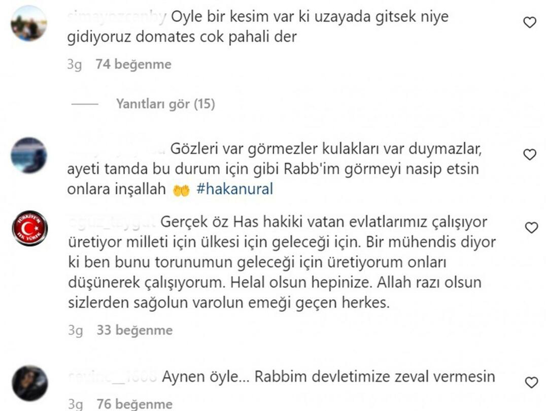 Comentarios en la publicación de Hakan Ural