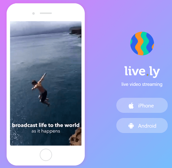 Live.ly está asociado con la aplicación Musical.ly.