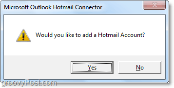 agregue una cuenta de hotmail a Outlook usando la herramienta del conector