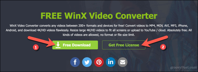Descarga de WinX Video Converter