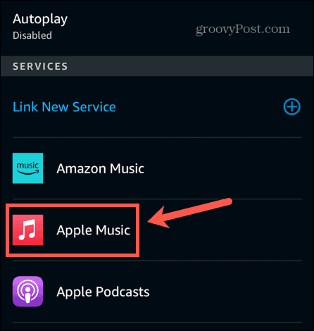 servicios de alexa música de apple